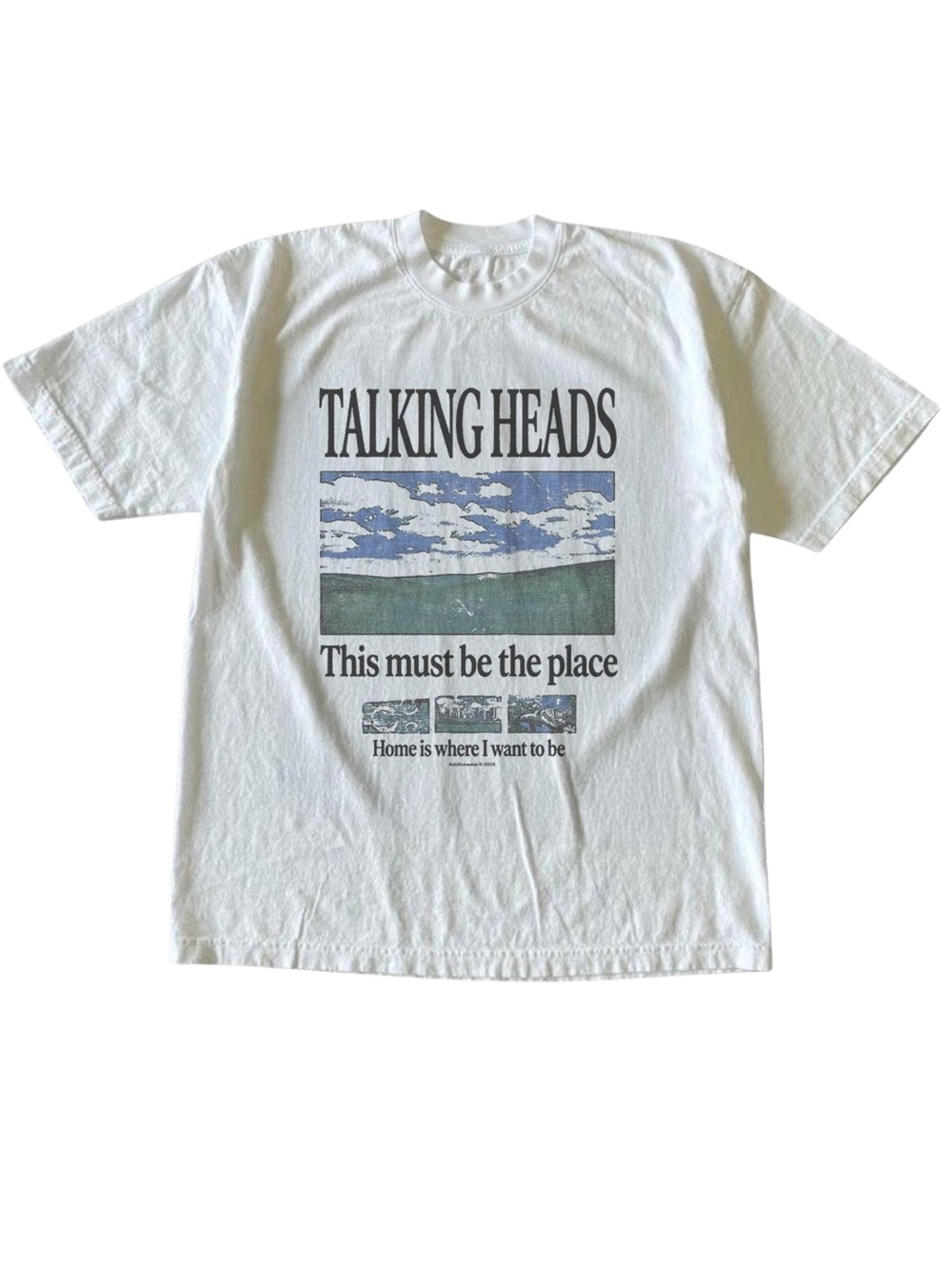 Talking Heads This Must Be The Place White New Wave Rock Graphic T-Shirt - Picture 1 of 5